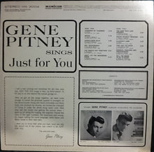 Load image into Gallery viewer, Gene Pitney : Sings Just For You (LP, Album)