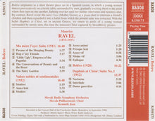 Load image into Gallery viewer, Ravel*, Slovak Radio Symphony Orchestra, Slovak Philharmonic Choir, Kenneth Jean : Bolero / Daphnis Et Chloé (Suite No. 1) / Ma Mère L&#39;Oye / Valse Nobles Et Sentimentales (CD, RE)