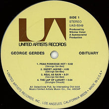 Load image into Gallery viewer, George Gerdes : Obituary (LP, Album, Gat)
