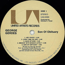 Load image into Gallery viewer, George Gerdes : Son Of Obituary (LP, Album)