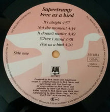 Load image into Gallery viewer, Supertramp : Free As A Bird (LP, Album, Yel)