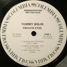 Load image into Gallery viewer, Tommy Bolin : Private Eyes (LP, Album, Promo)