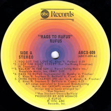 Load image into Gallery viewer, Rufus Featuring Chaka Khan : Rags To Rufus (LP, Album, RE, Ter)