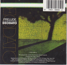 Load image into Gallery viewer, Deodato* : Prelude (CD, Album, RE, DAD)