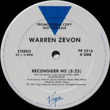 Load image into Gallery viewer, Warren Zevon : Reconsider Me (12&quot;, Promo)