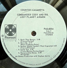 Load image into Gallery viewer, Commander Cody And His Lost Planet Airmen : Country Casanova (LP, Album)