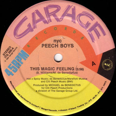 nyc Peech Boys* : This Magic Feeling / Don't Make Me Wait (12