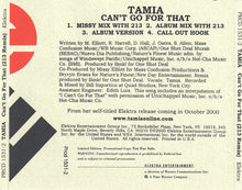 Load image into Gallery viewer, Tamia : Can&#39;t Go For That (213 Remix) (CD, Single, Ltd, Promo)