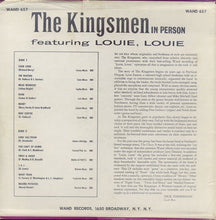 Load image into Gallery viewer, The Kingsmen : The Kingsmen In Person (LP, Album, Mono)