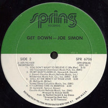 Load image into Gallery viewer, Joe Simon : Get Down (LP, Album)