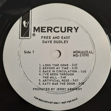 Load image into Gallery viewer, Dave Dudley : Free And Easy (LP, Album, Mono, Promo)