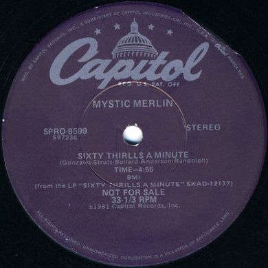Mystic Merlin : Sixty Thrills A Minute (12