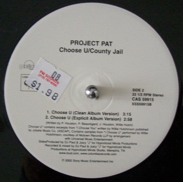 Project Pat : Choose U / County Jail (12