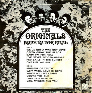 The Originals : Baby, I'm For Real (LP, Album, RE)