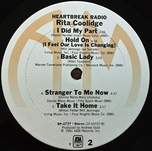 Load image into Gallery viewer, Rita Coolidge : Heartbreak Radio (LP, Album, Ter)