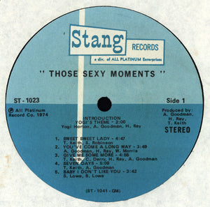 The Moments : Those Sexy Moments (LP, Album)