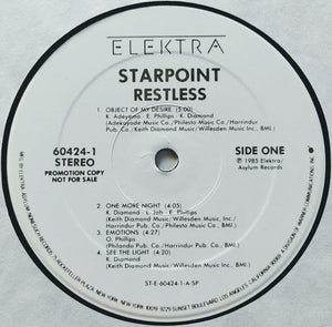 Starpoint : Restless (LP, Album, Promo, SP)