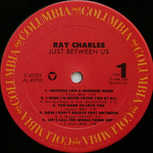 Load image into Gallery viewer, Ray Charles : Just Between Us (LP, Album, Car)