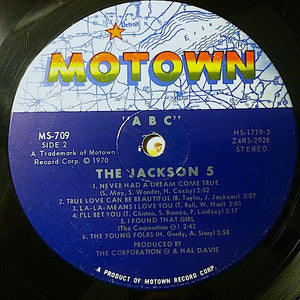 The Jackson 5 : ABC (LP, Album, Ind)