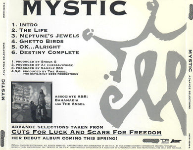 Mystic (6) : Advance Selections Taken From Cuts For Luck And Scars For Freedom (CD, Promo, Smplr)