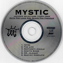Load image into Gallery viewer, Mystic (6) : Advance Selections Taken From Cuts For Luck And Scars For Freedom (CD, Promo, Smplr)