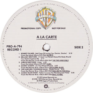 Various : A La Carte (2xLP, Comp, Promo)