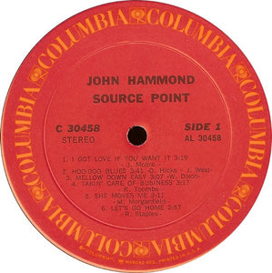 John Hammond* : Source Point (LP, Album, Ter)