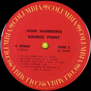 John Hammond* : Source Point (LP, Album, Ter)