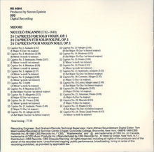 Load image into Gallery viewer, Midori* - Paganini* : 24 Caprices (CD)