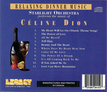 Load image into Gallery viewer, The Starlight Orchestra : Starlight Orchestra Performs The Music Of Celine Dion (CD, Album)