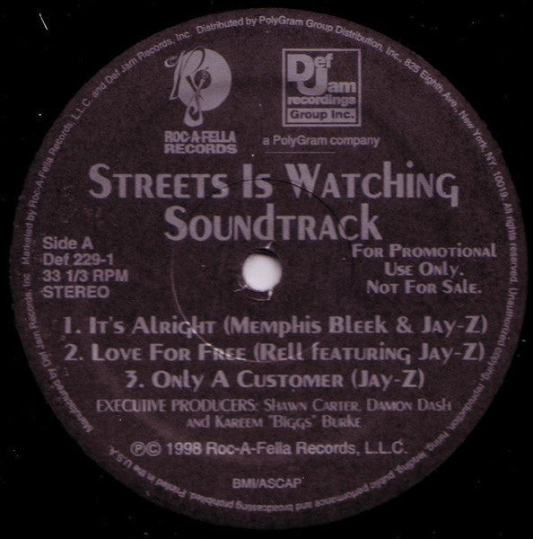 Various : Streets Is Watching Soundtrack (2xLP, Comp, Promo)