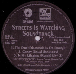 Various : Streets Is Watching Soundtrack (2xLP, Comp, Promo)