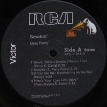 Load image into Gallery viewer, Greg Perry : Smokin&#39; (LP, Album)