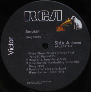 Greg Perry : Smokin' (LP, Album)