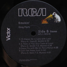 Load image into Gallery viewer, Greg Perry : Smokin&#39; (LP, Album)