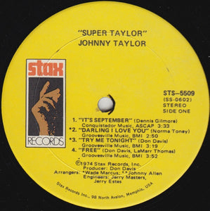 Johnnie Taylor : Super Taylor (LP, Album, Son)