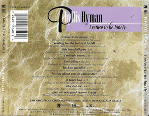 Phyllis Hyman : I Refuse To Be Lonely (CD, Album)