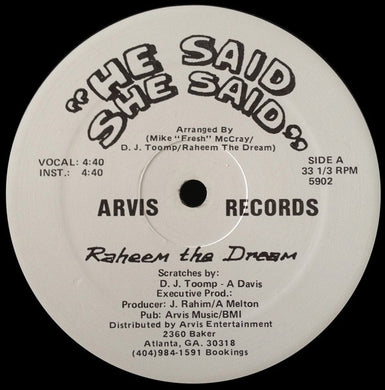 Raheem The Dream : He Said She Said / Eliminator (12