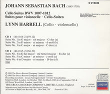 Load image into Gallery viewer, J. S. Bach*, Lynn Harrell : Cello Suites (2xCD, Album, Club, RE)