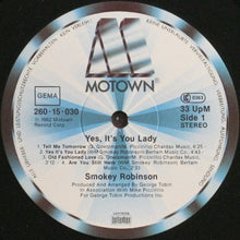 Load image into Gallery viewer, Smokey Robinson : Yes It&#39;s You Lady (LP, Album)