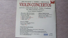 Load image into Gallery viewer, Alexander Arutiunian, Michail Bronner, Pēteris Vasks, Levon Ambartsumian : Violin Concertos (CD)