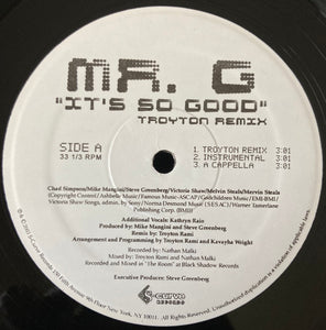 Mr. G (2) : It's So Good (12", Maxi)