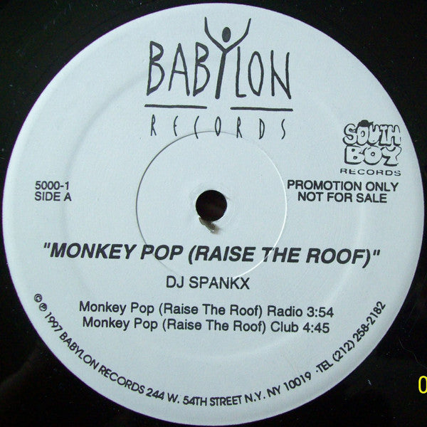 DJ Spankx : Monkey Pop (Raise The Roof) (12