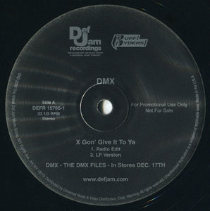 DMX : X Gon' Give It To Ya (12", Promo)