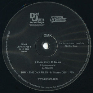 DMX : X Gon' Give It To Ya (12", Promo)