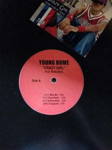 Young Rome featuring Rufus Blaq : Crazy Girl (12")