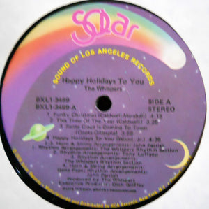 The Whispers : Happy Holidays To You (LP, Album, Ind)