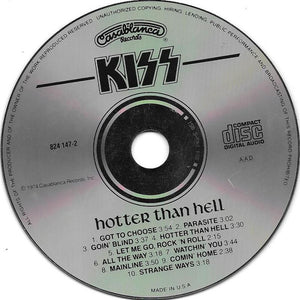 Kiss : Hotter Than Hell (CD, Album, RE)