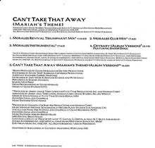 Load image into Gallery viewer, Mariah Carey : Can&#39;t Take That Away (Mariah&#39;s Theme) (CD, Maxi)