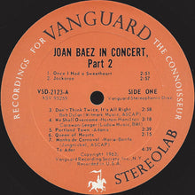 Load image into Gallery viewer, Joan Baez : In Concert Part 2 (LP, Album, Ora)